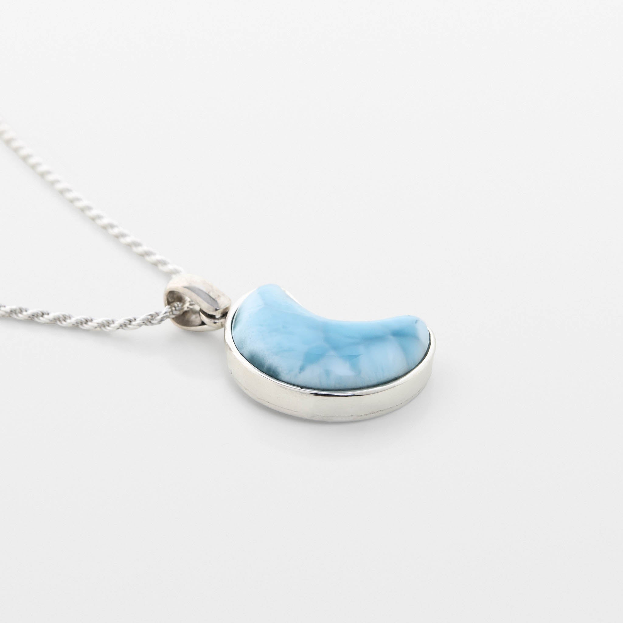 Larimar Moon Pendant Melody