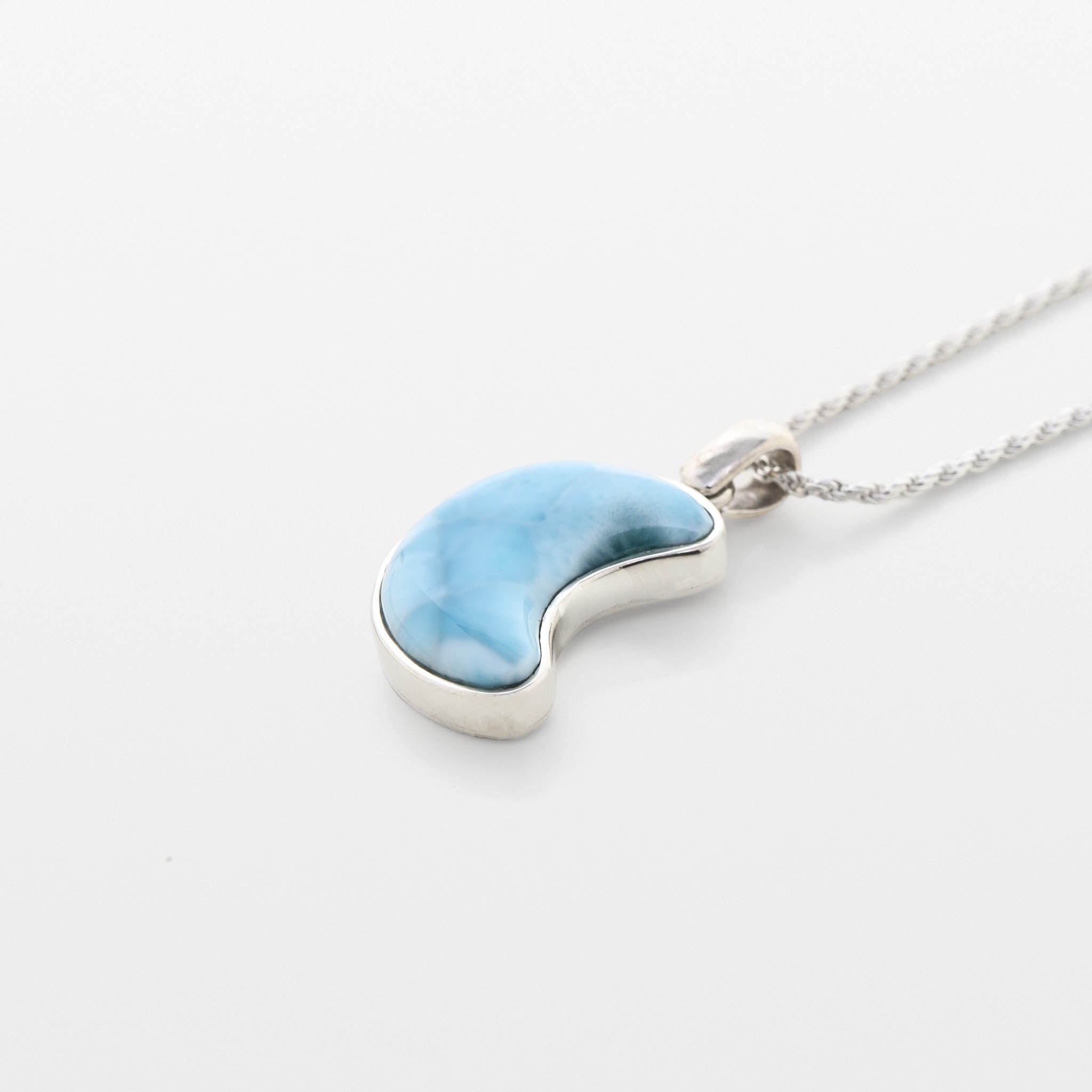 Larimar Moon Pendant Melody