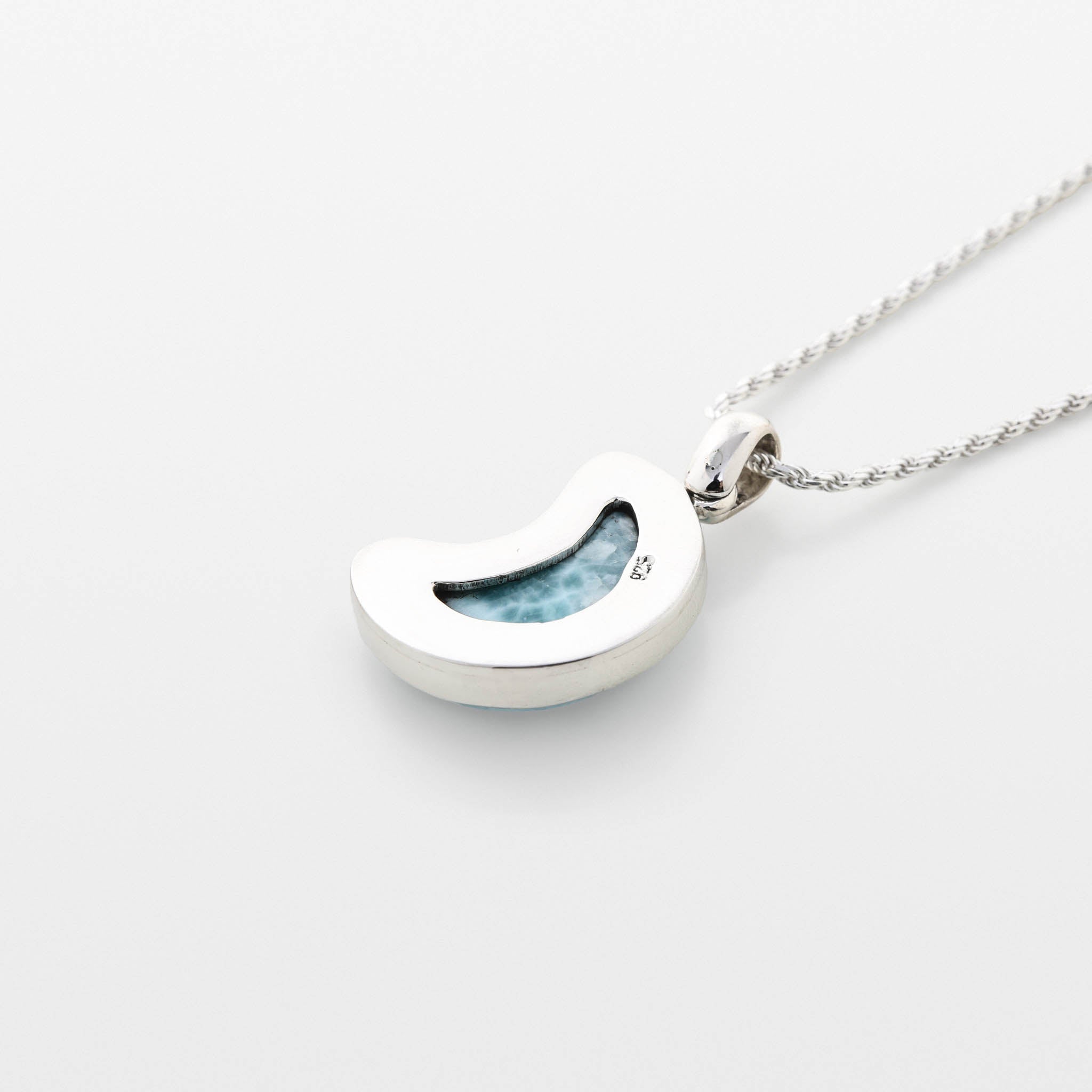 Larimar Moon Pendant Melody