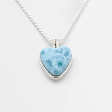 Larimar Heart Pendant Mia