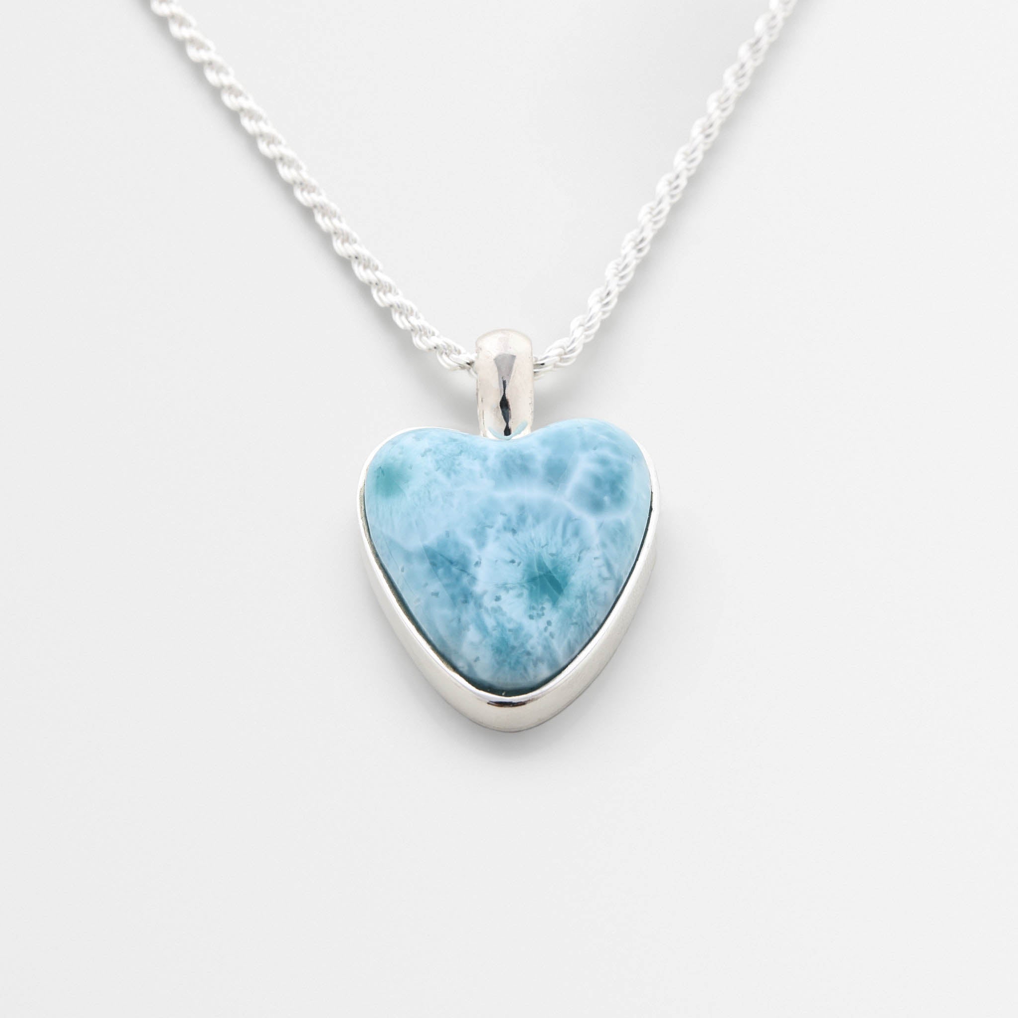 Larimar Heart Pendant Mia