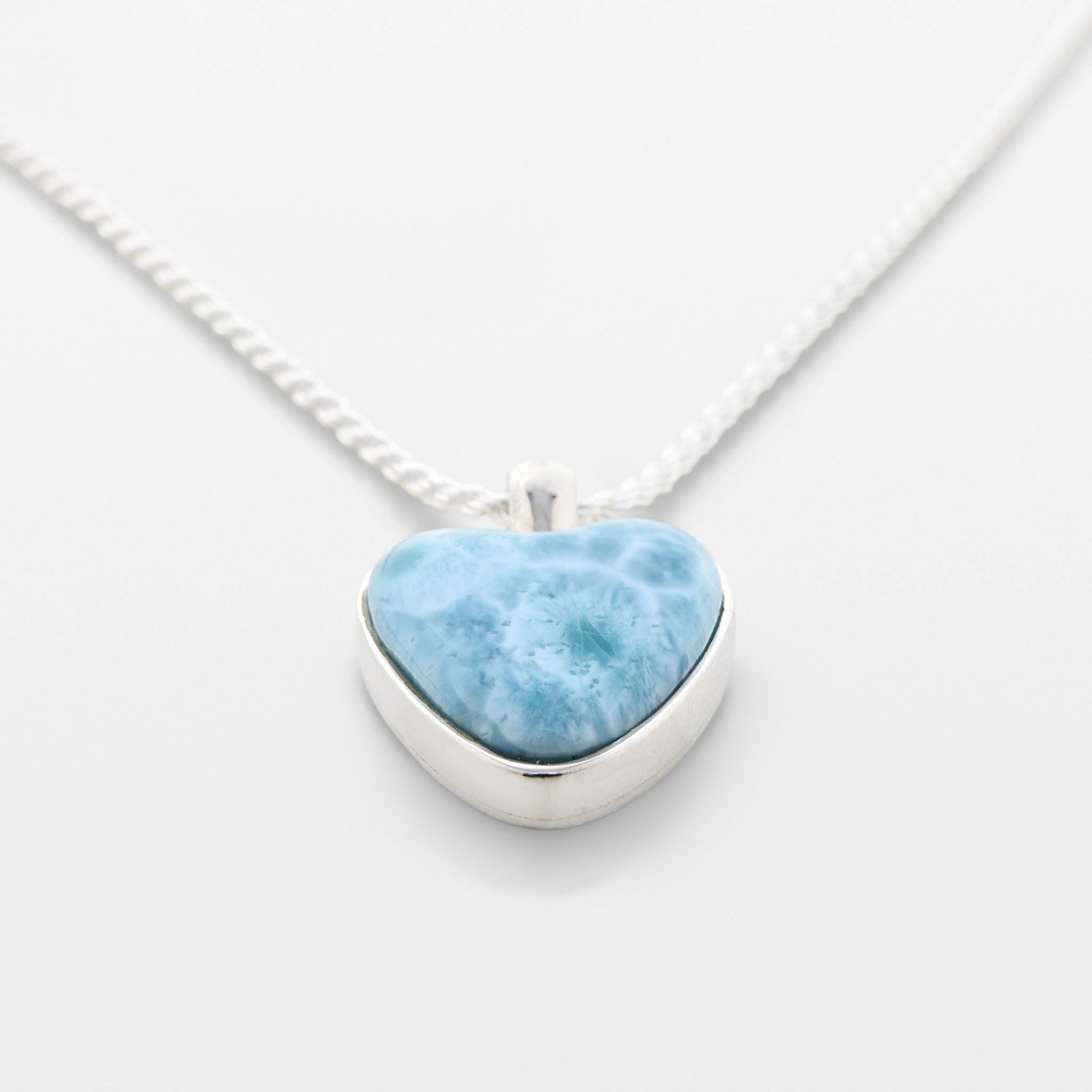 Larimar Heart Pendant Mia