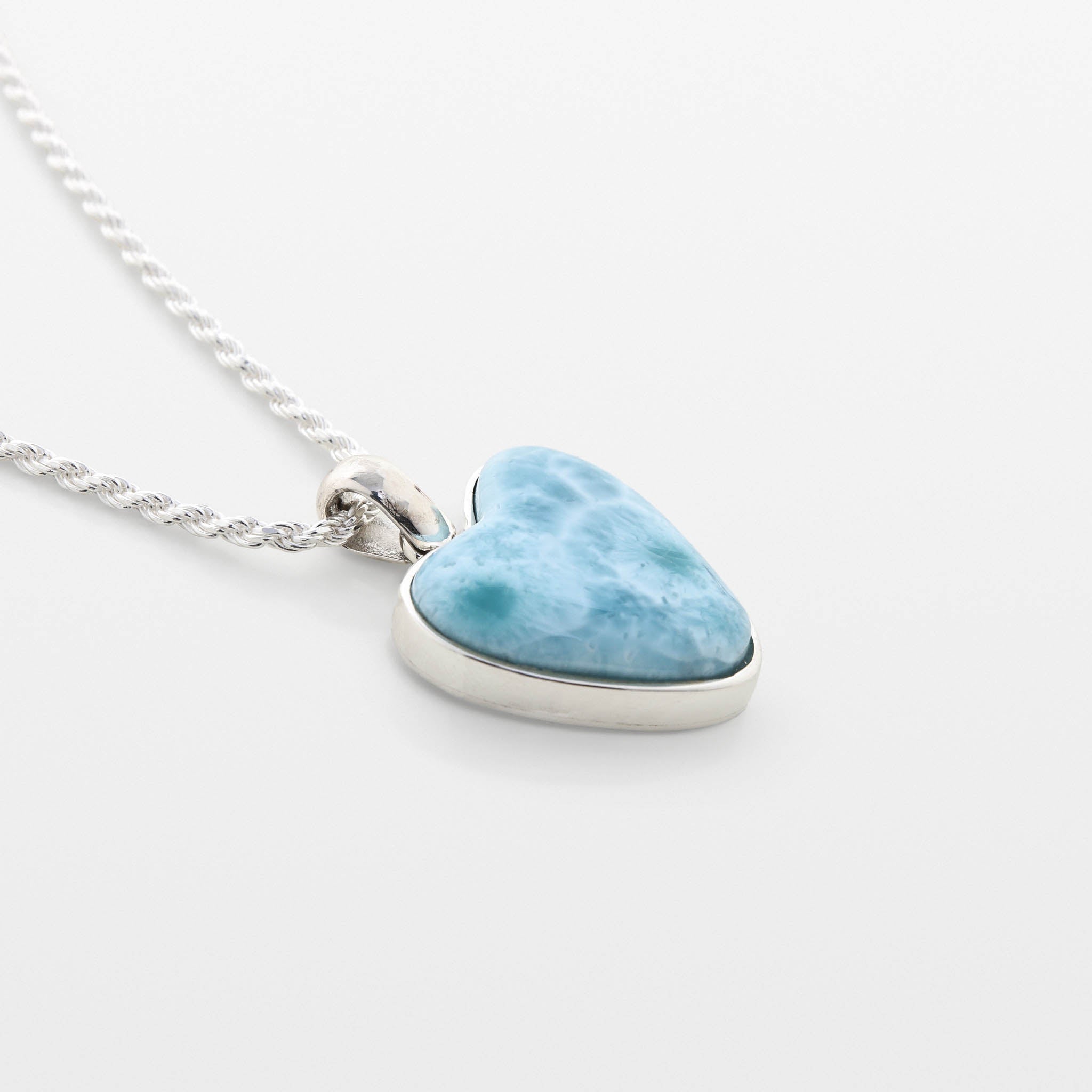 Larimar Heart Pendant Mia