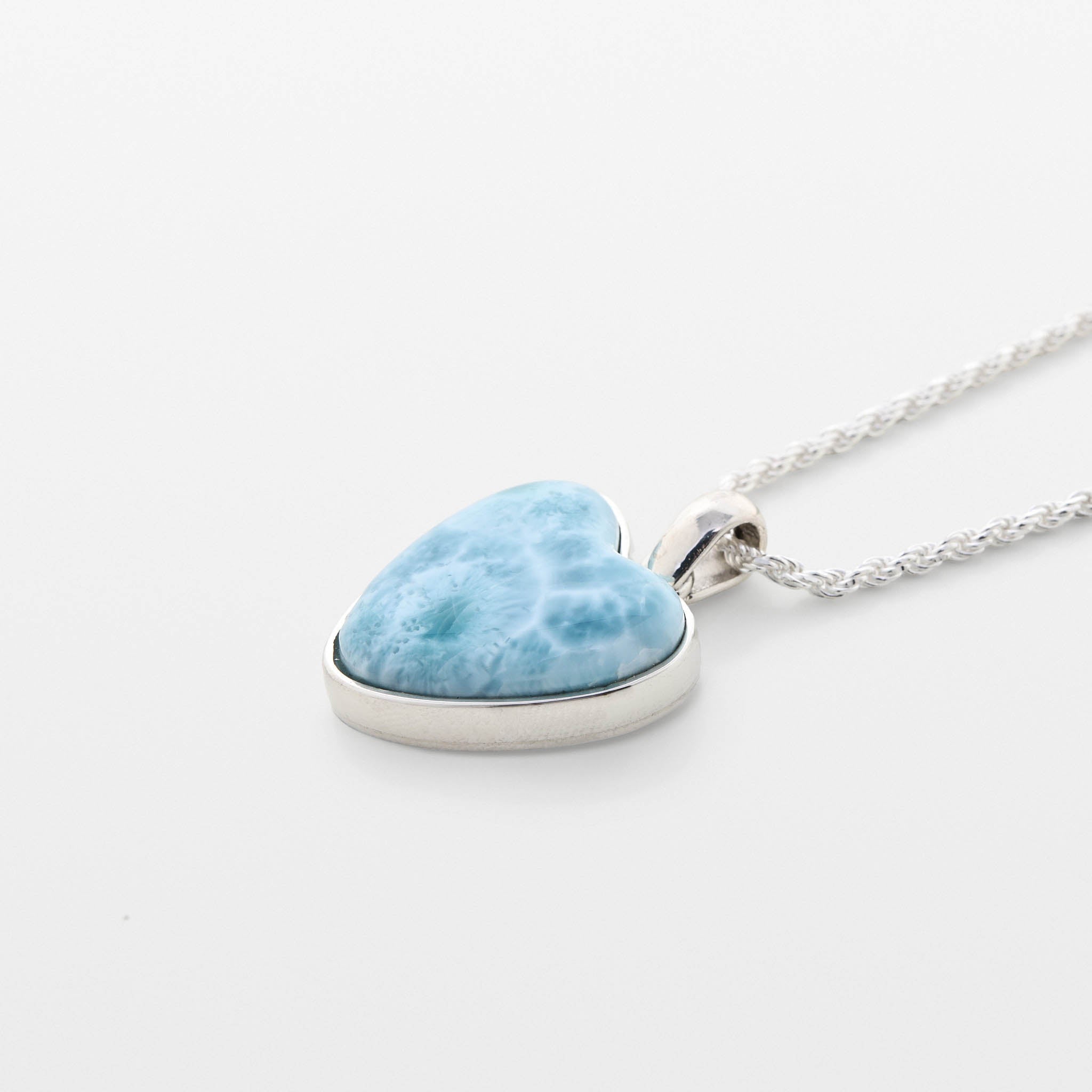 Larimar Heart Pendant Mia