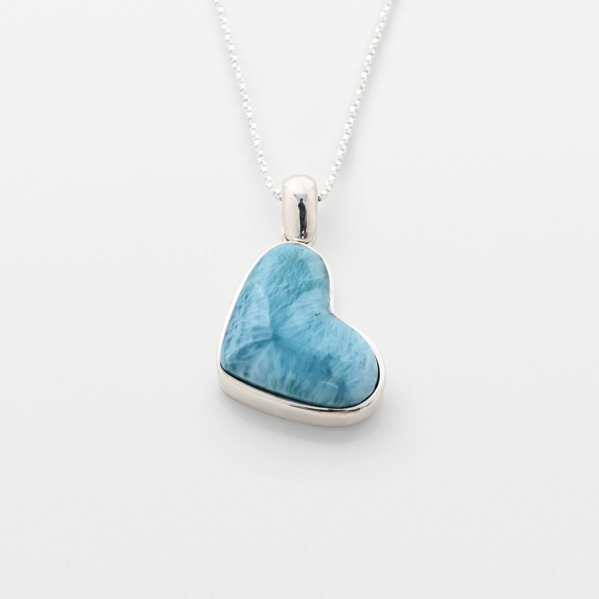 Larimar Heart Pendant Tatum