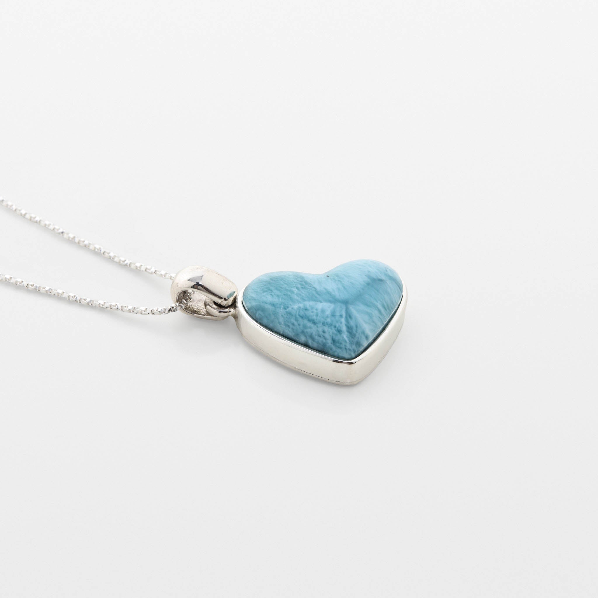Larimar Heart Pendant Tatum