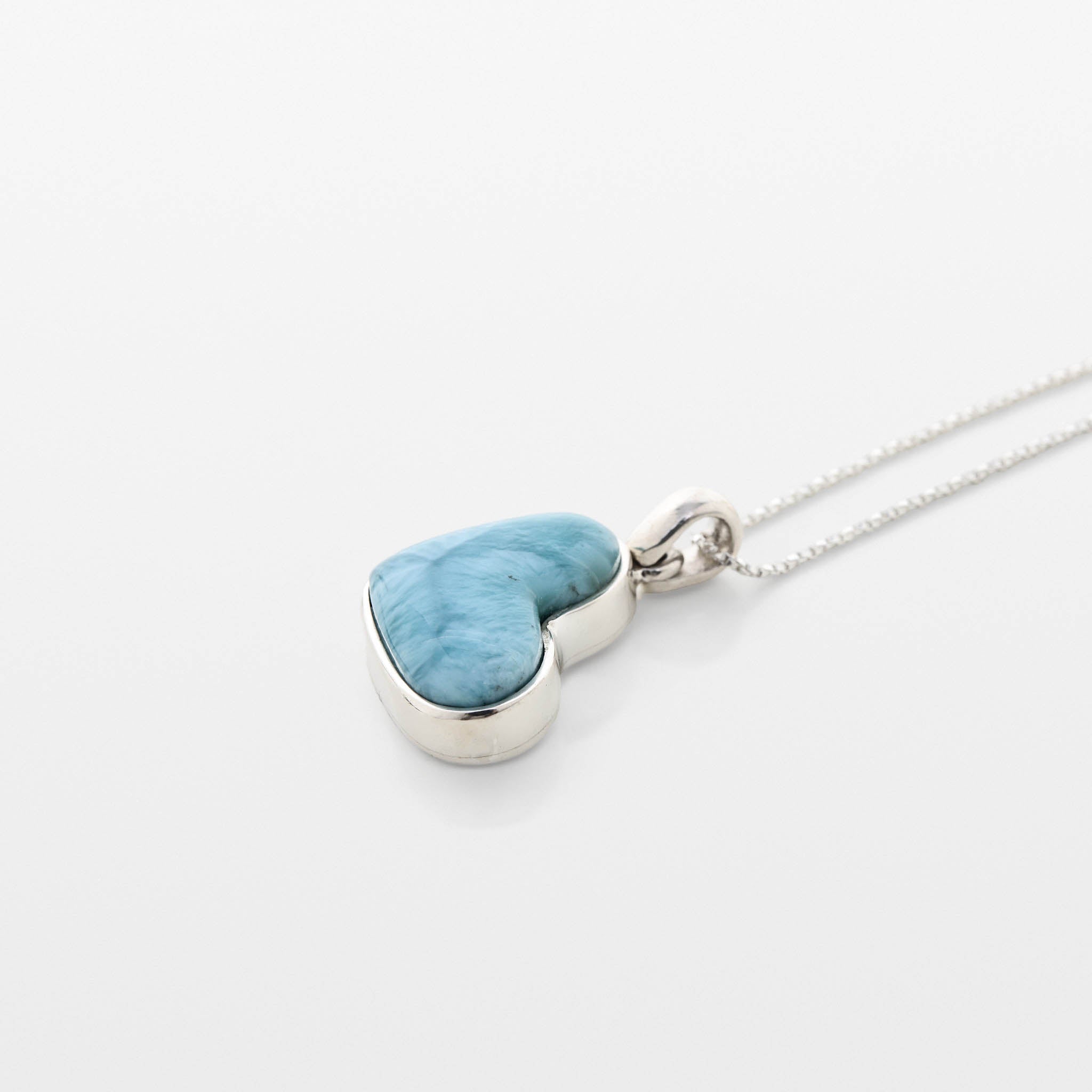 Larimar Heart Pendant Tatum