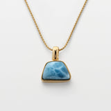 Larimar Gold Vermeil Pendant Xandra