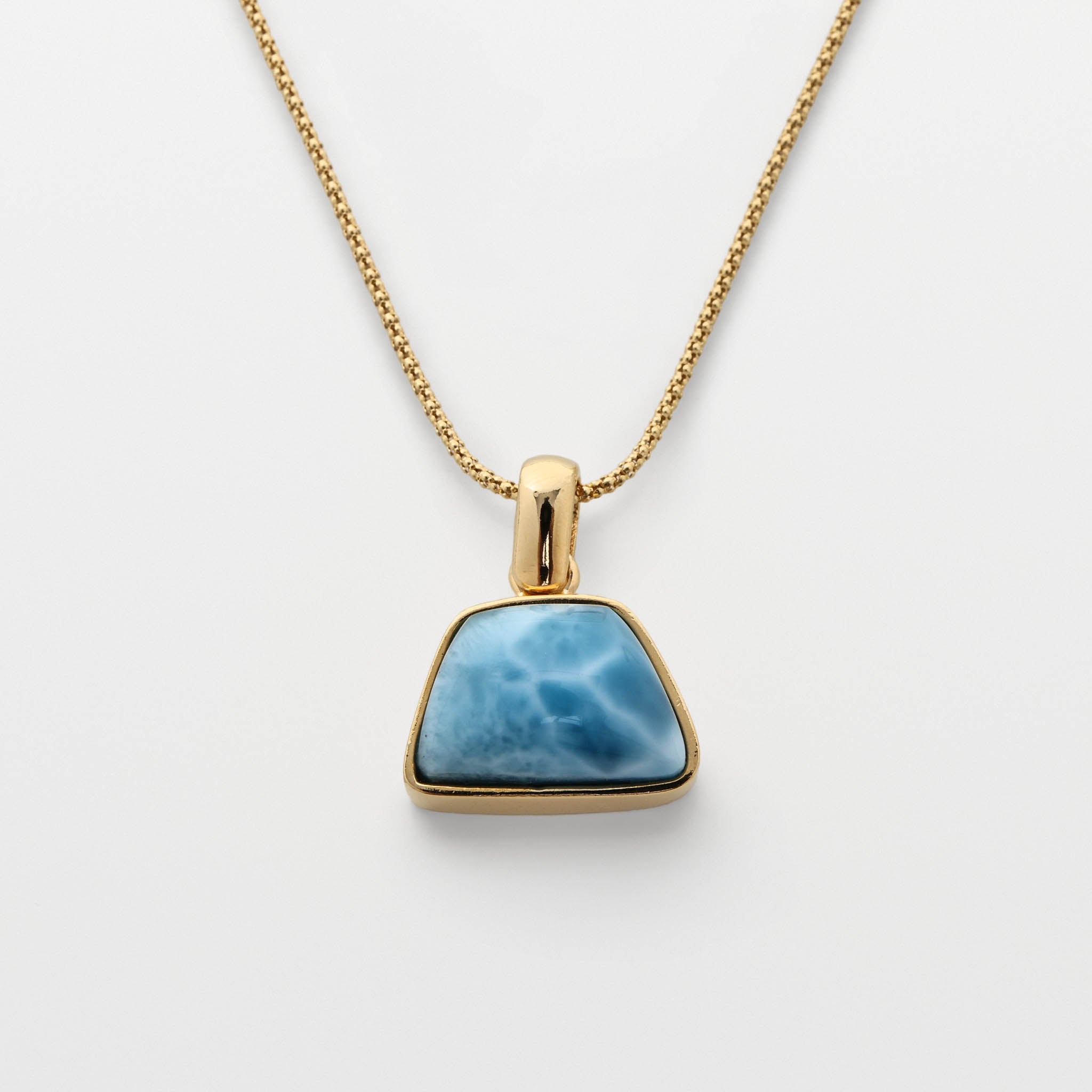 Larimar Gold Vermeil Pendant Xandra