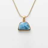 Larimar Gold Vermeil Pendant Xandra