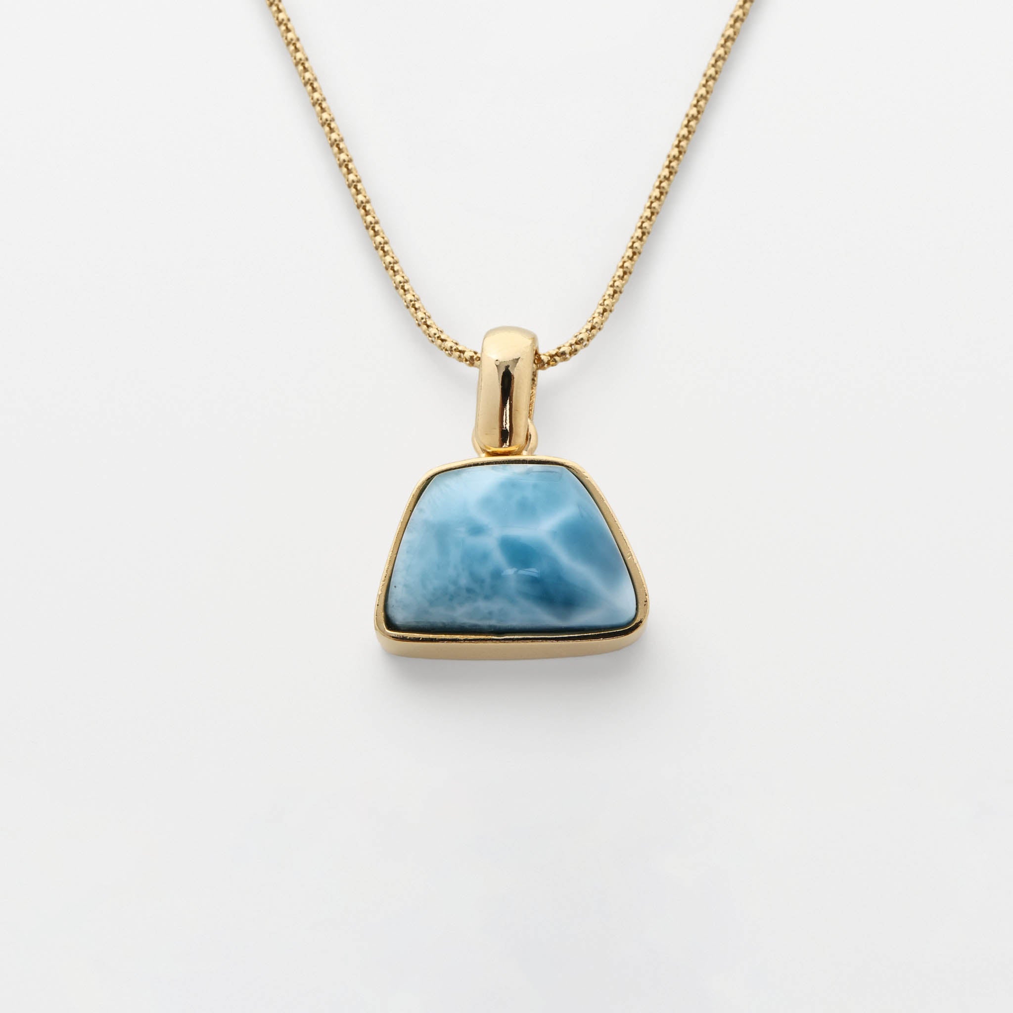 Larimar Gold Vermeil Pendant Xandra