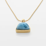 Larimar Gold Vermeil Pendant Xandra