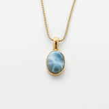 Larimar Gold Vermeil Pendant Xia