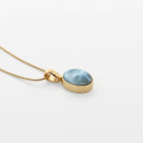 Larimar Gold Vermeil Pendant Xia