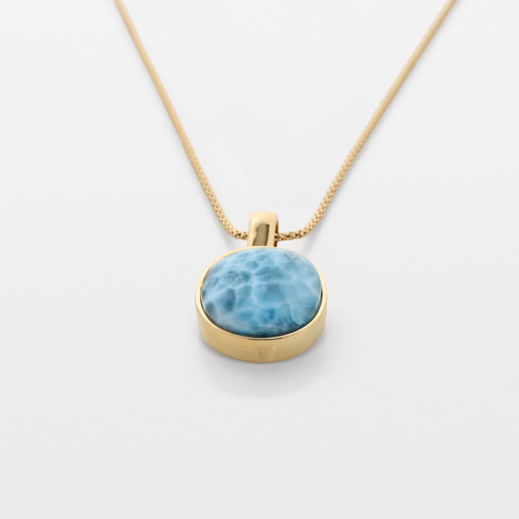 Larimar Gold Vermeil Pendant Ximena
