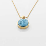 Larimar Gold Vermeil Pendant Ximena