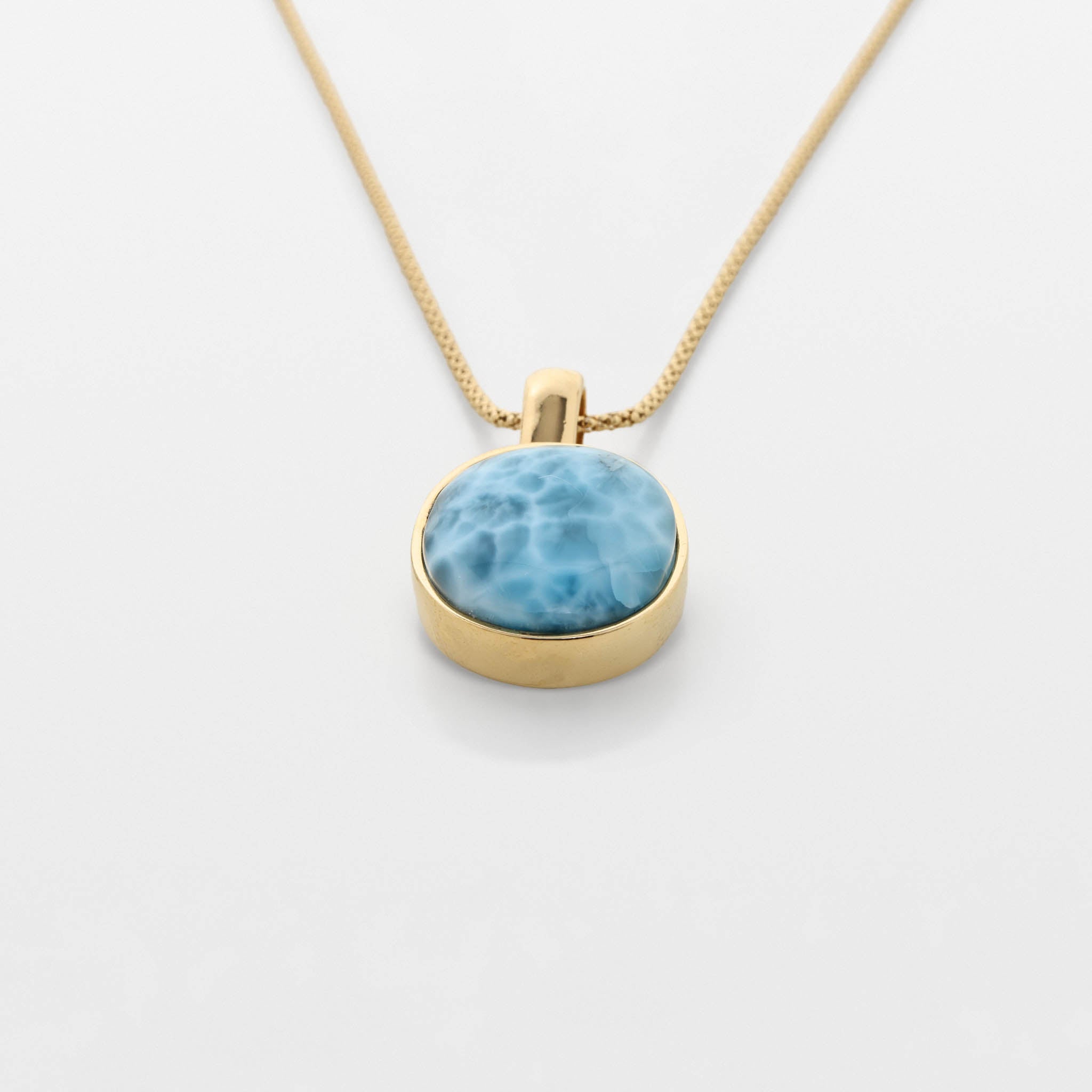 Larimar Gold Vermeil Pendant Ximena
