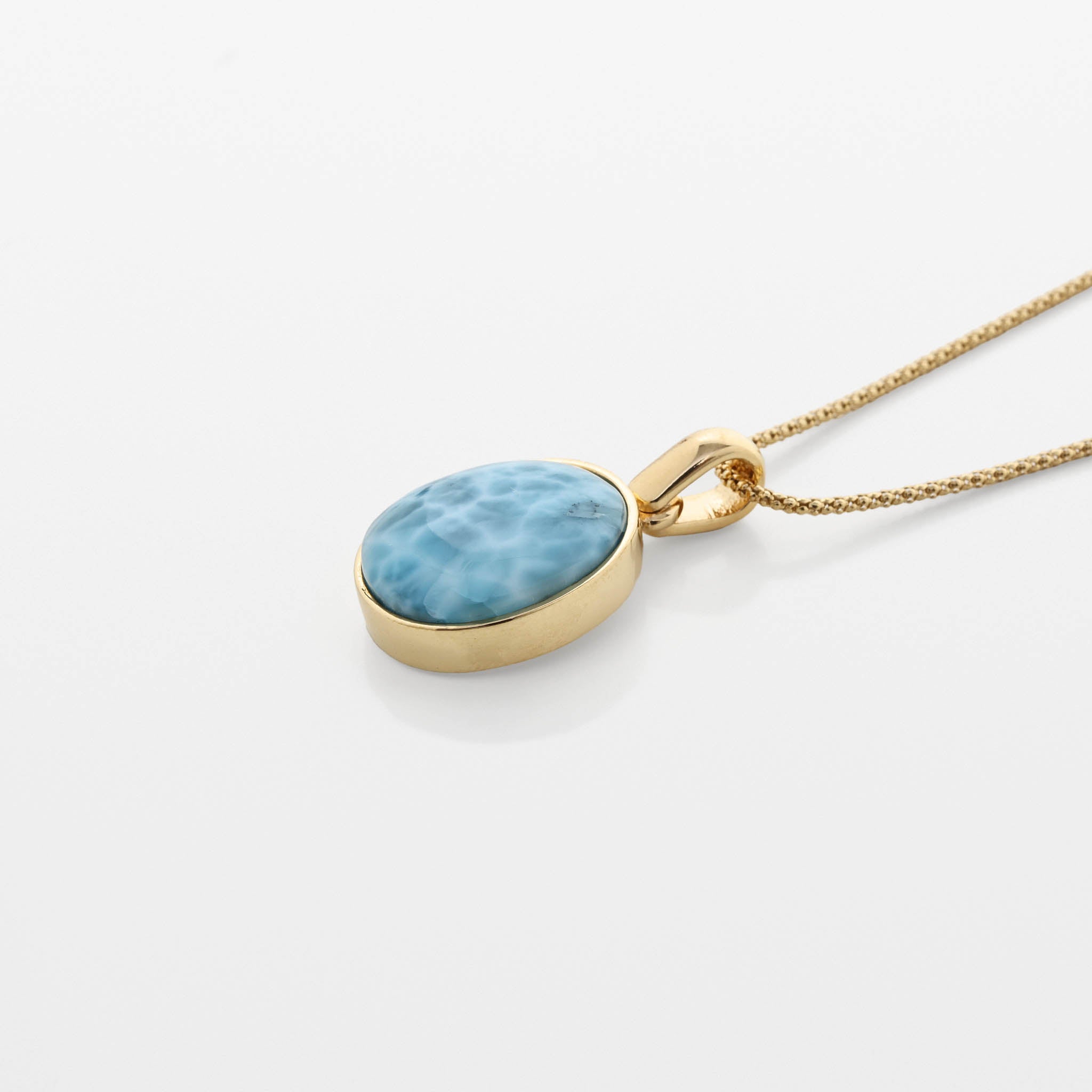Larimar Gold Vermeil Pendant Ximena