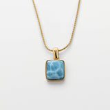 Larimar Gold Vermeil Pendant Xin