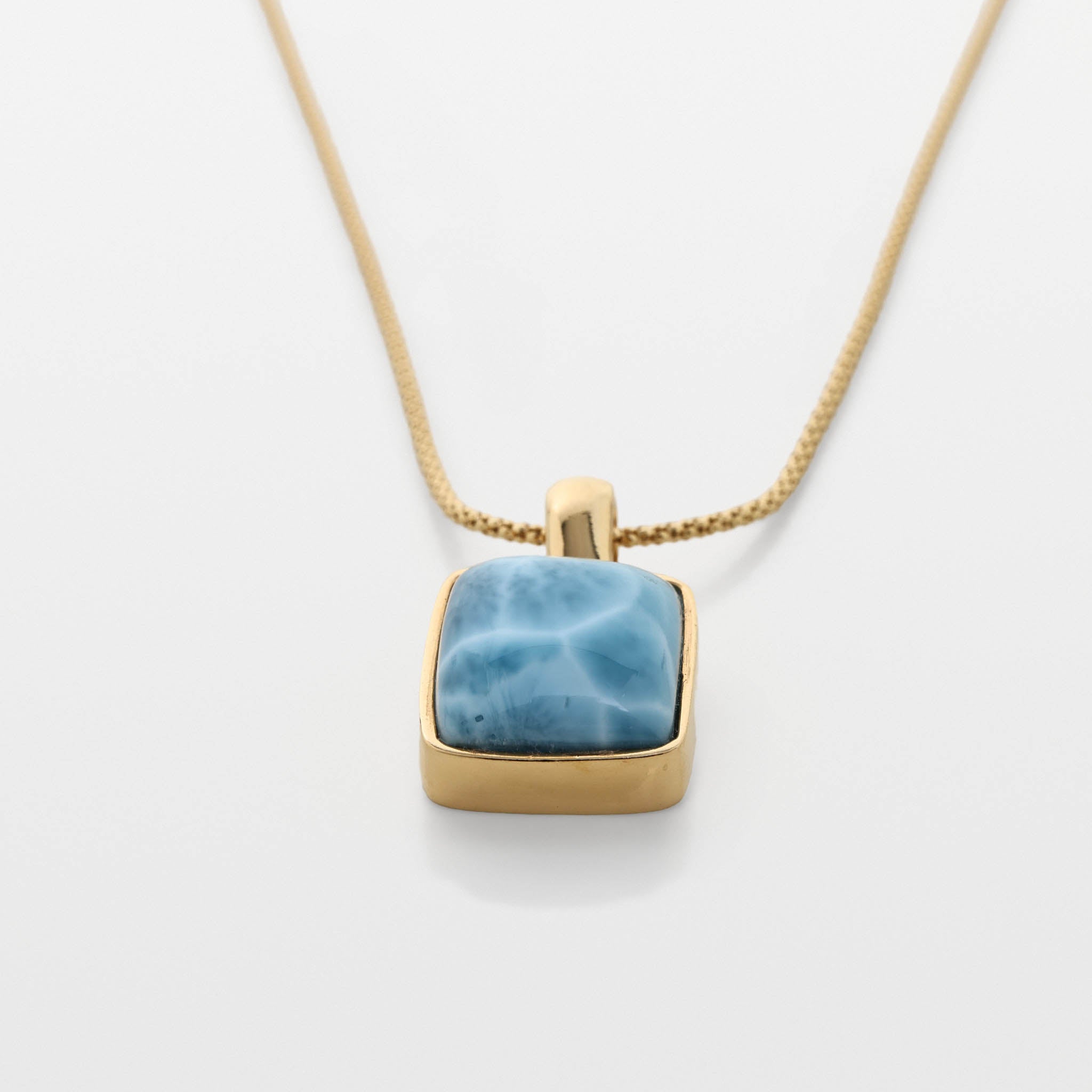 Larimar Gold Vermeil Pendant Xin