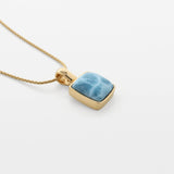 Larimar Gold Vermeil Pendant Xin