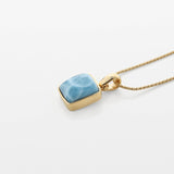 Larimar Gold Vermeil Pendant Xin
