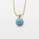 Larimar Gold Vermeil Pendant Xiomara