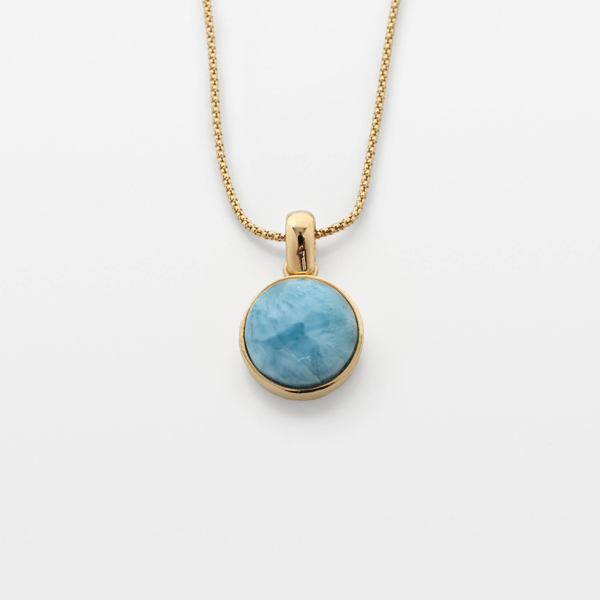 Larimar Gold Vermeil Pendant Xiomara