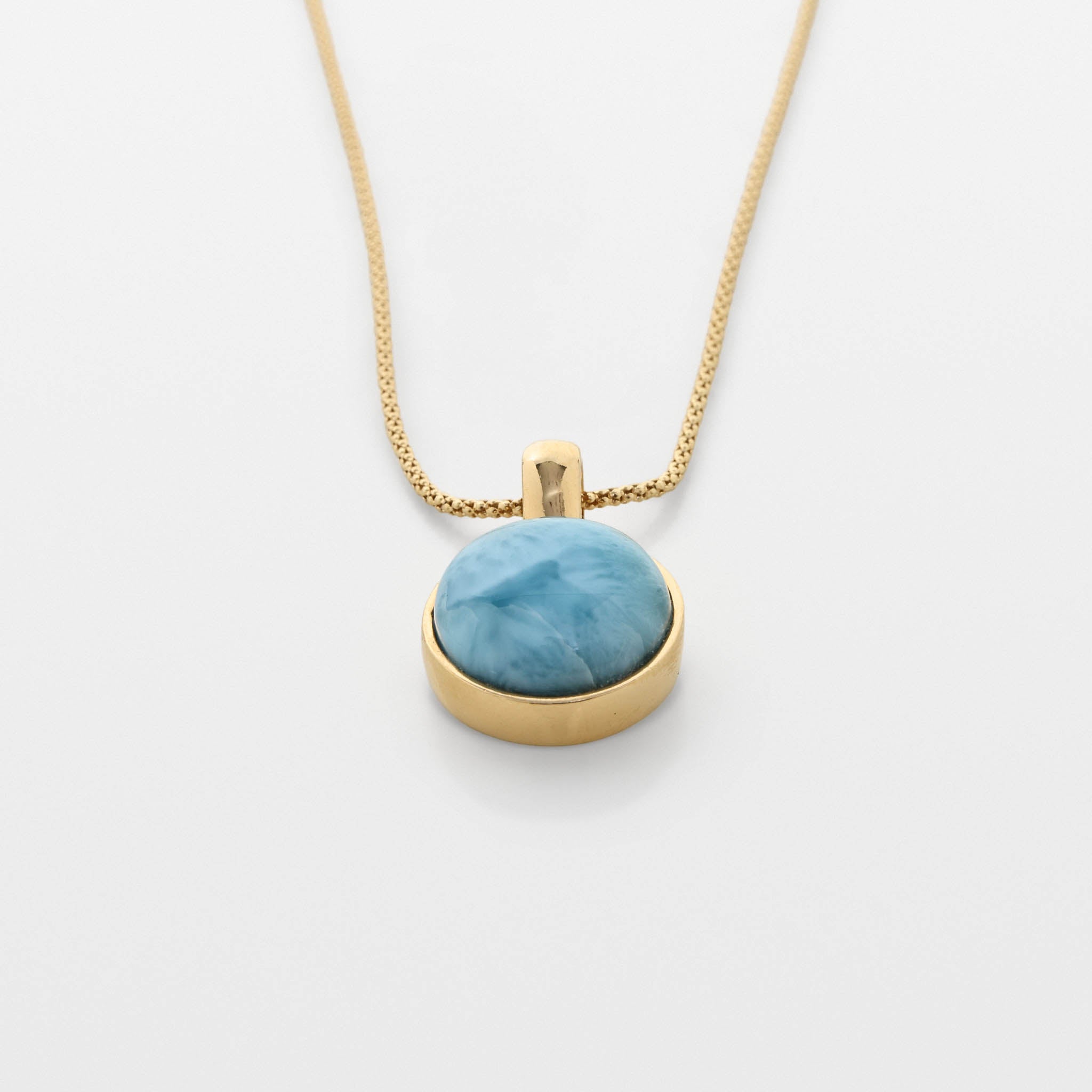 Larimar Gold Vermeil Pendant Xiomara