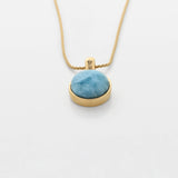 Larimar Gold Vermeil Pendant Xiomara