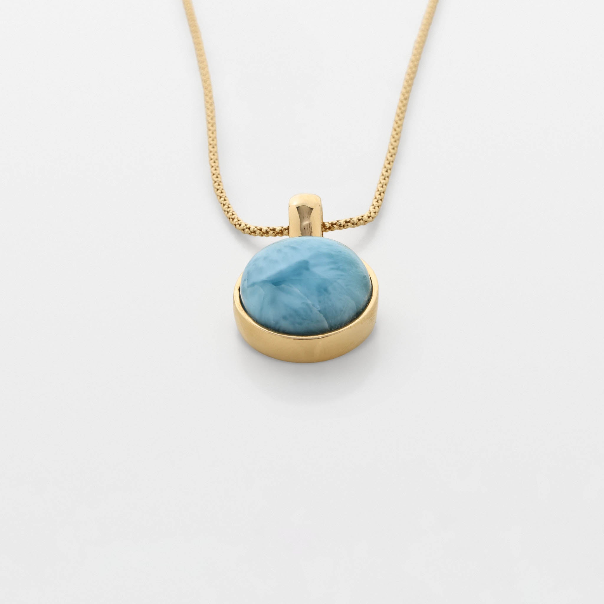Larimar Gold Vermeil Pendant Xiomara