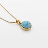 Larimar Gold Vermeil Pendant Xiomara