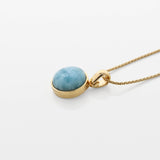 Larimar Gold Vermeil Pendant Xiomara