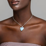 Larimar Heart Pendant Mia
