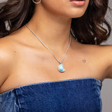 Larimar Moon Pendant Tala