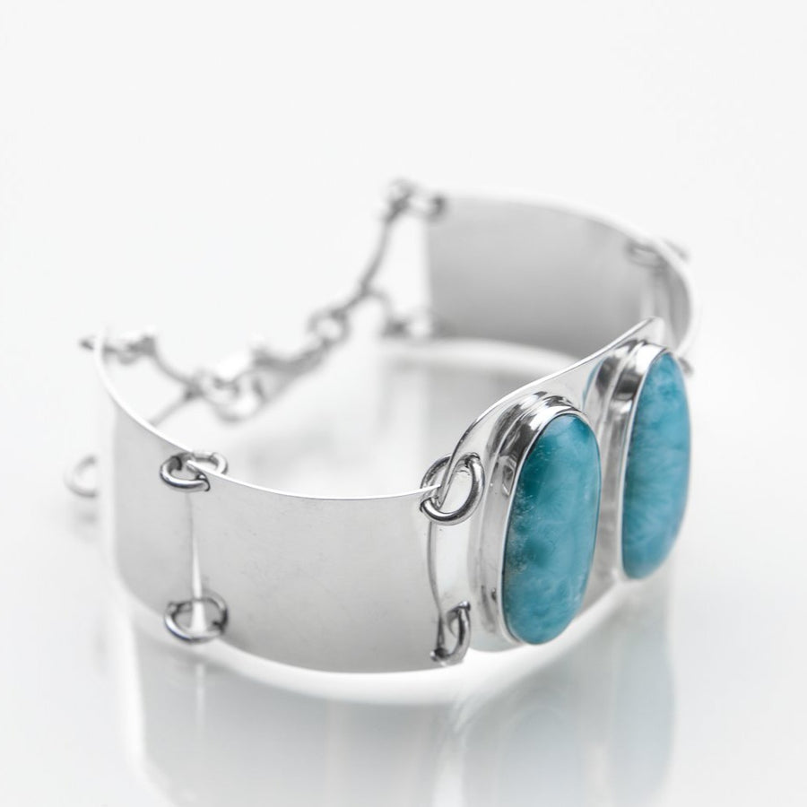 Larimar stones bracelet