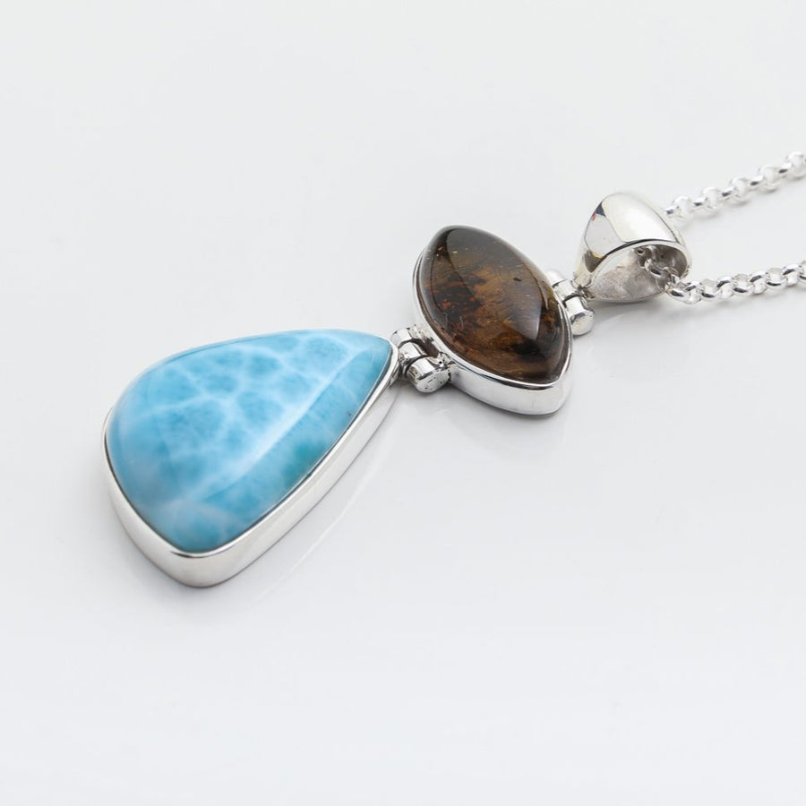 Larimar Amber Pendant, Martina