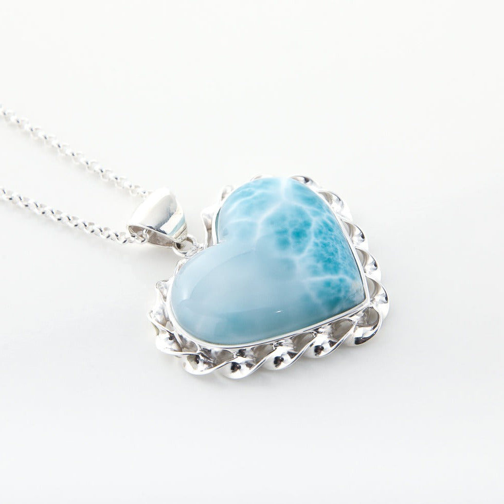 Larimar Heart Pendant, Tate