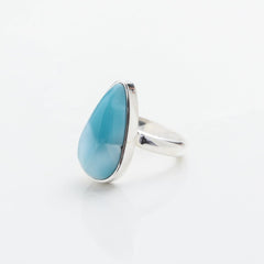 Larimar Teardrop Ring, Paz