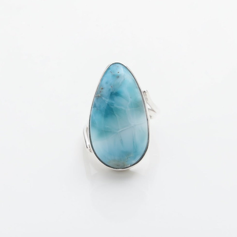 Teardrop Larimar Ring, Massiel