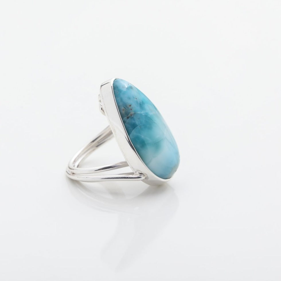 Teardrop Larimar Ring, Massiel