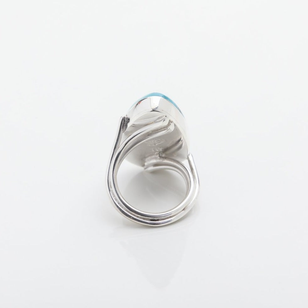 Teardrop Larimar Ring, Massiel