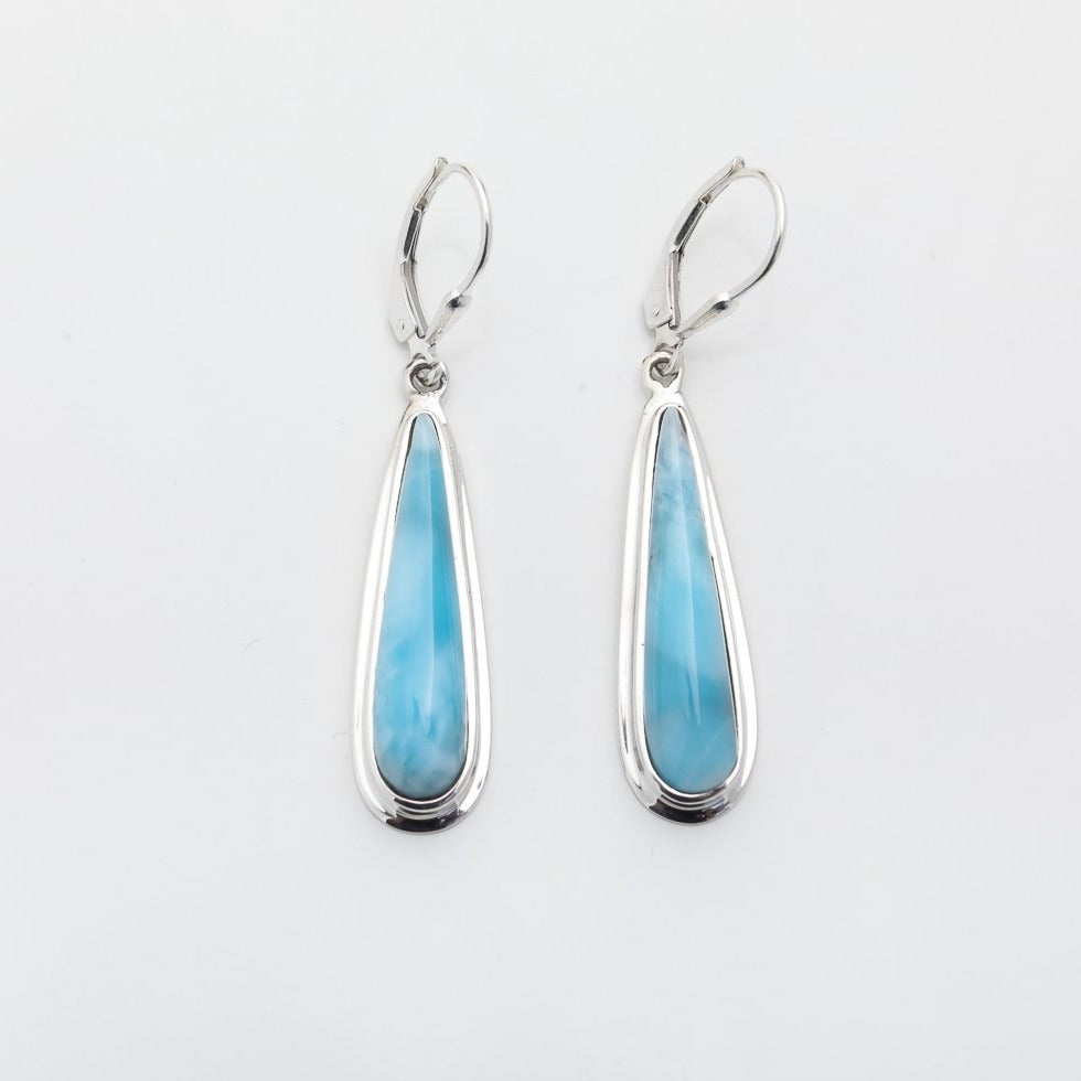 Larimar Earrings, Helen