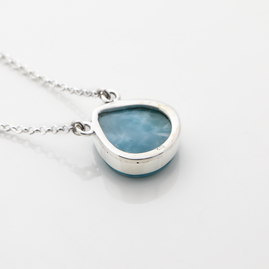 Larimar Pear Necklace