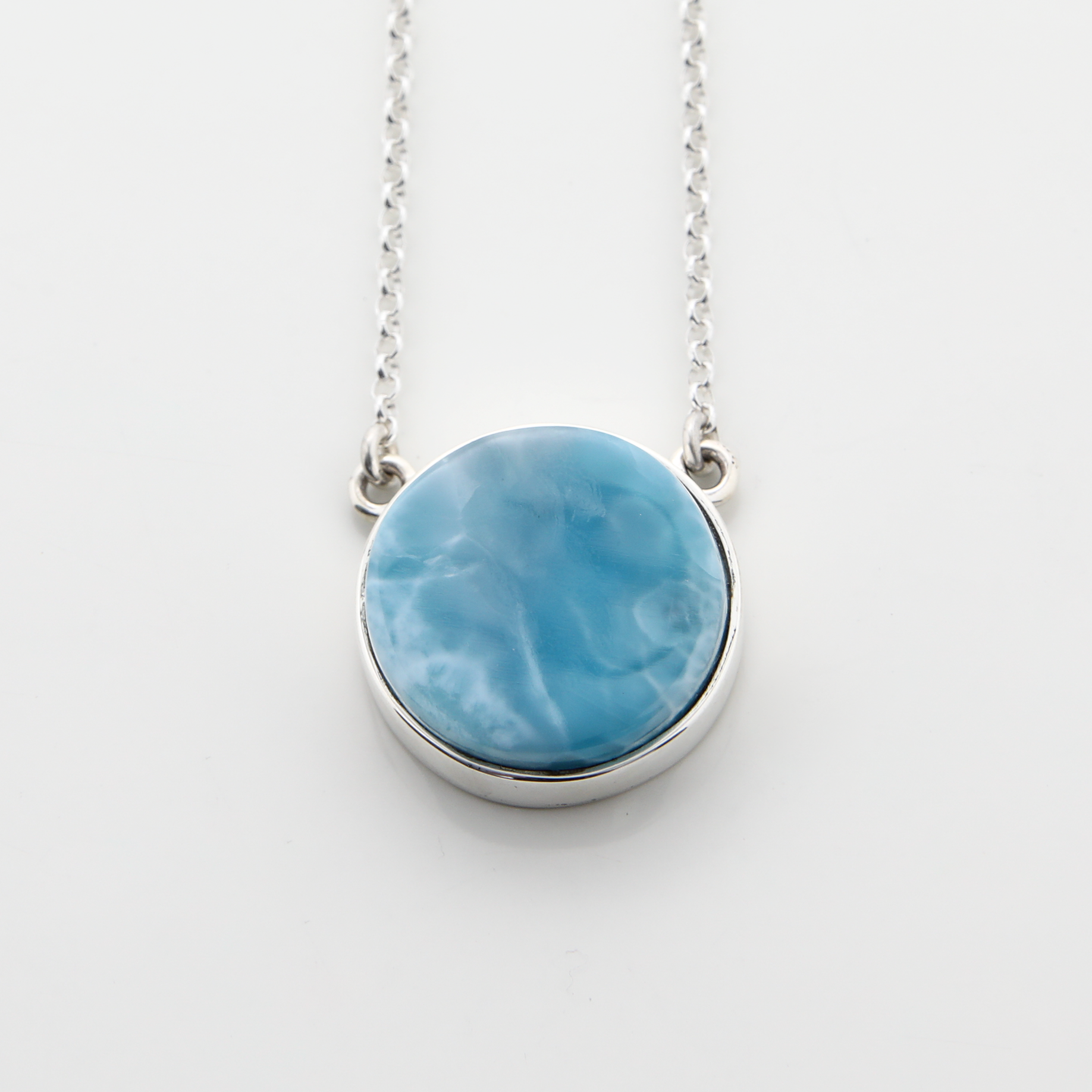 Larimar and Silver Necklace 