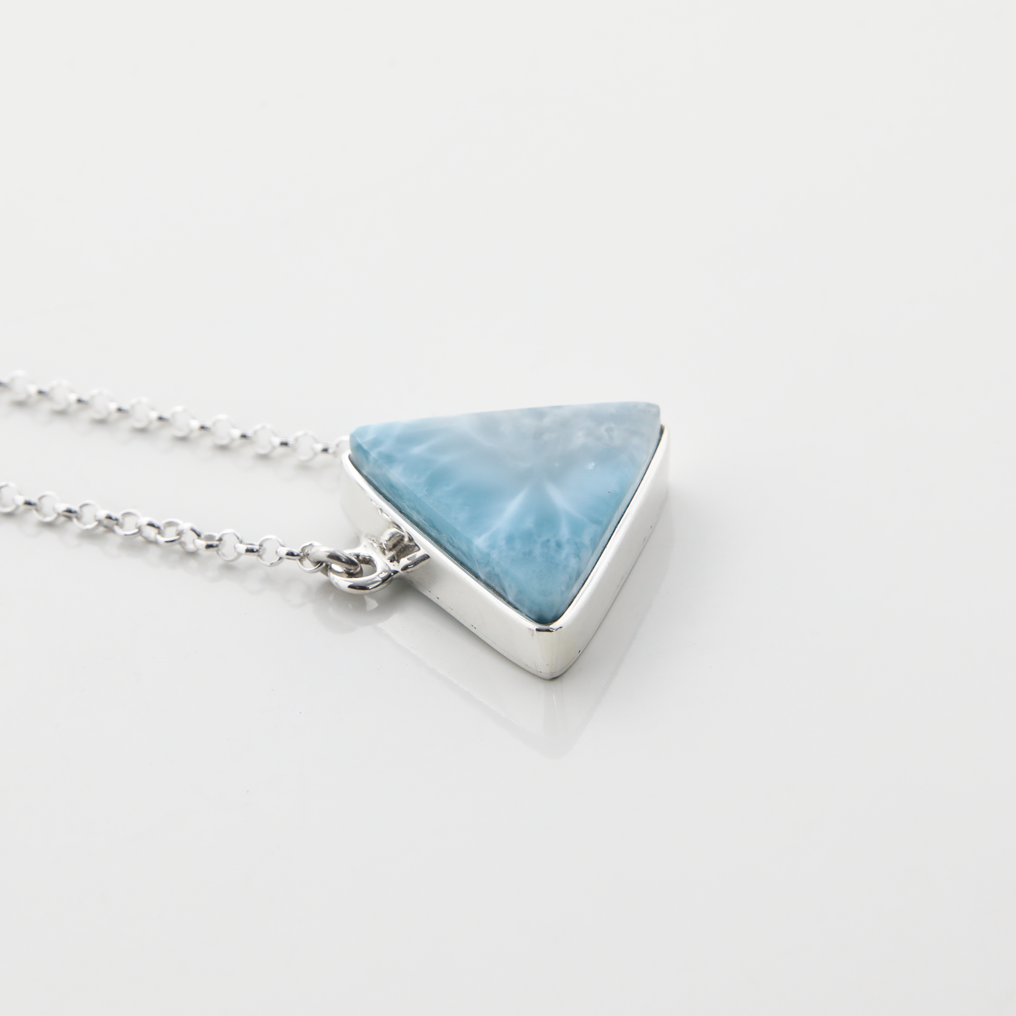 Larimar Triangle Necklace