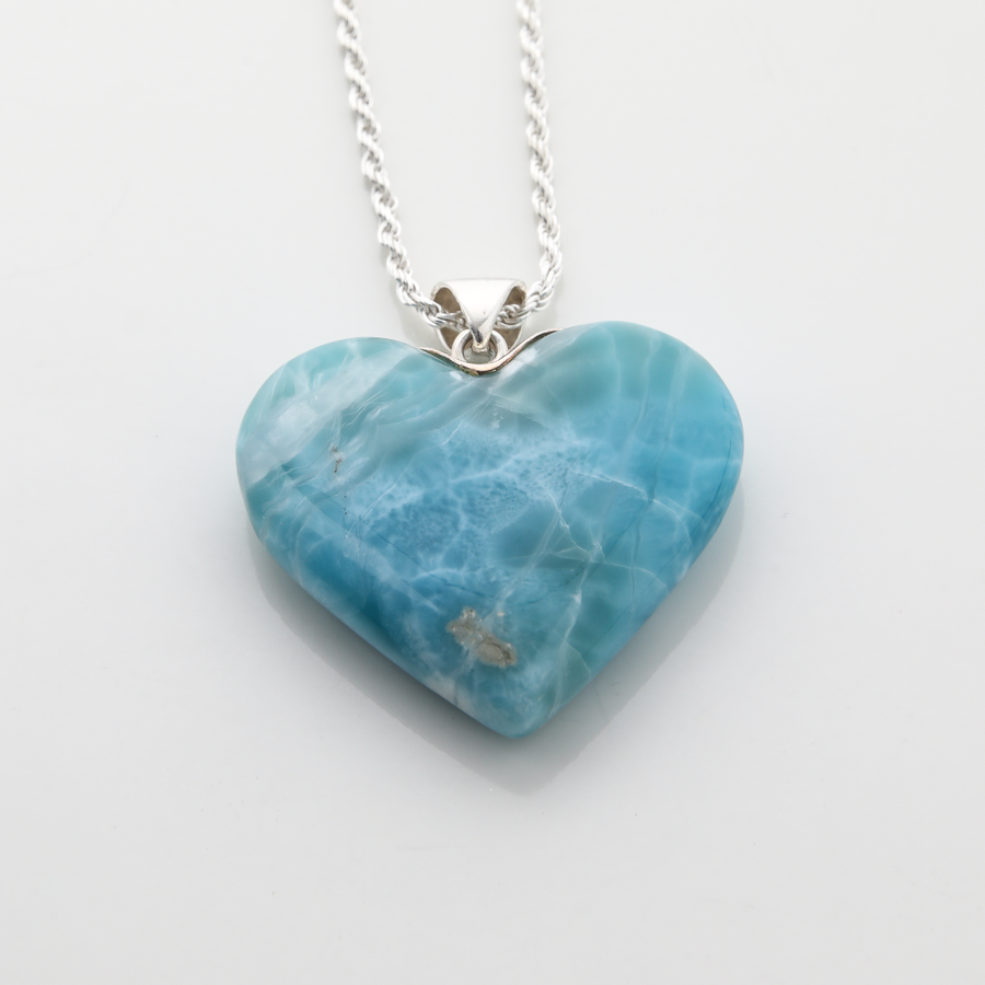Larimar Heart Pendant Caletón 