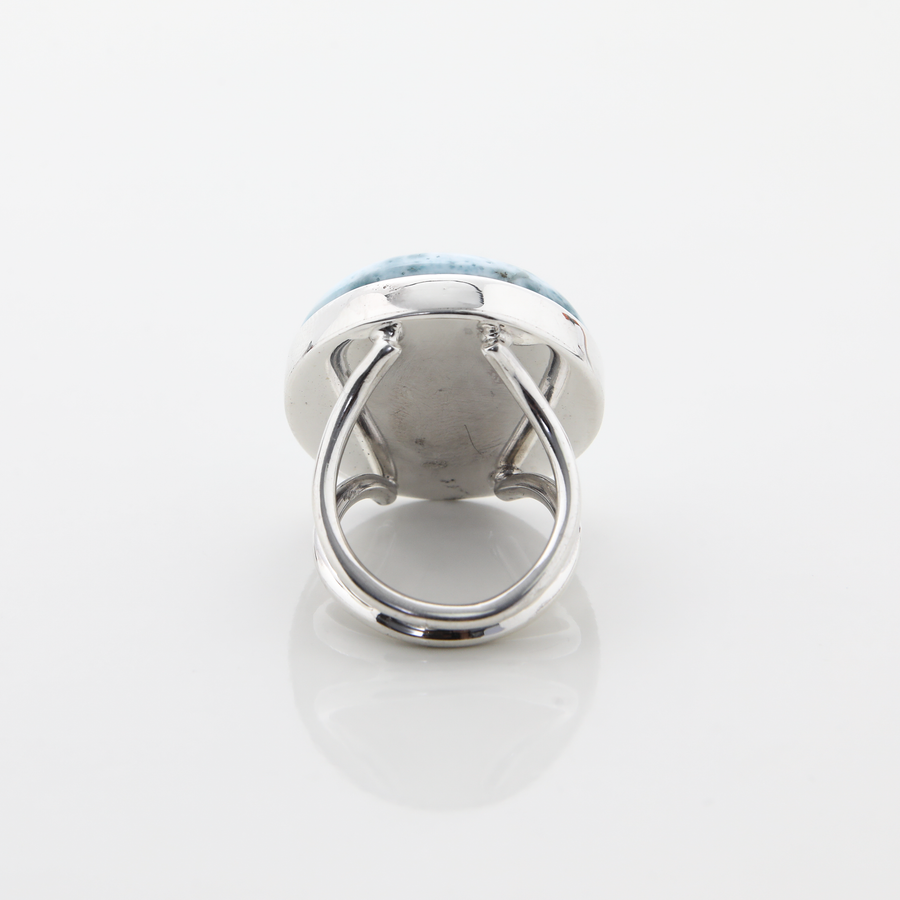 Larimar and Silver Ring