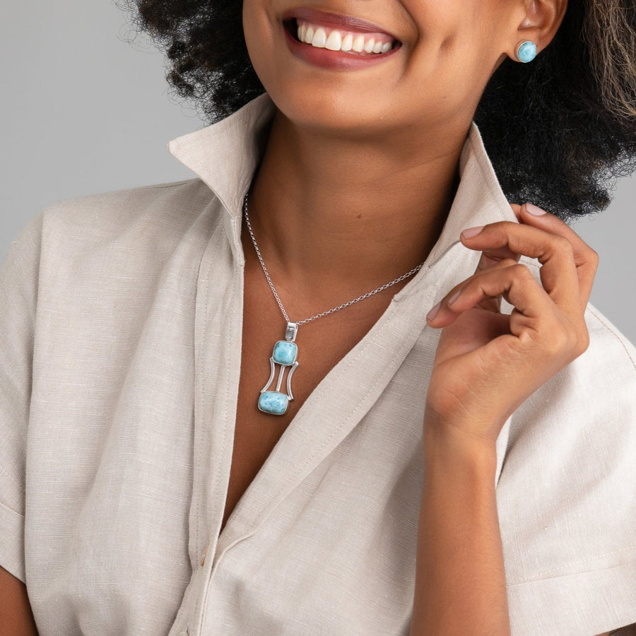 Larimar Pendant Francesca by The Larimar Shop