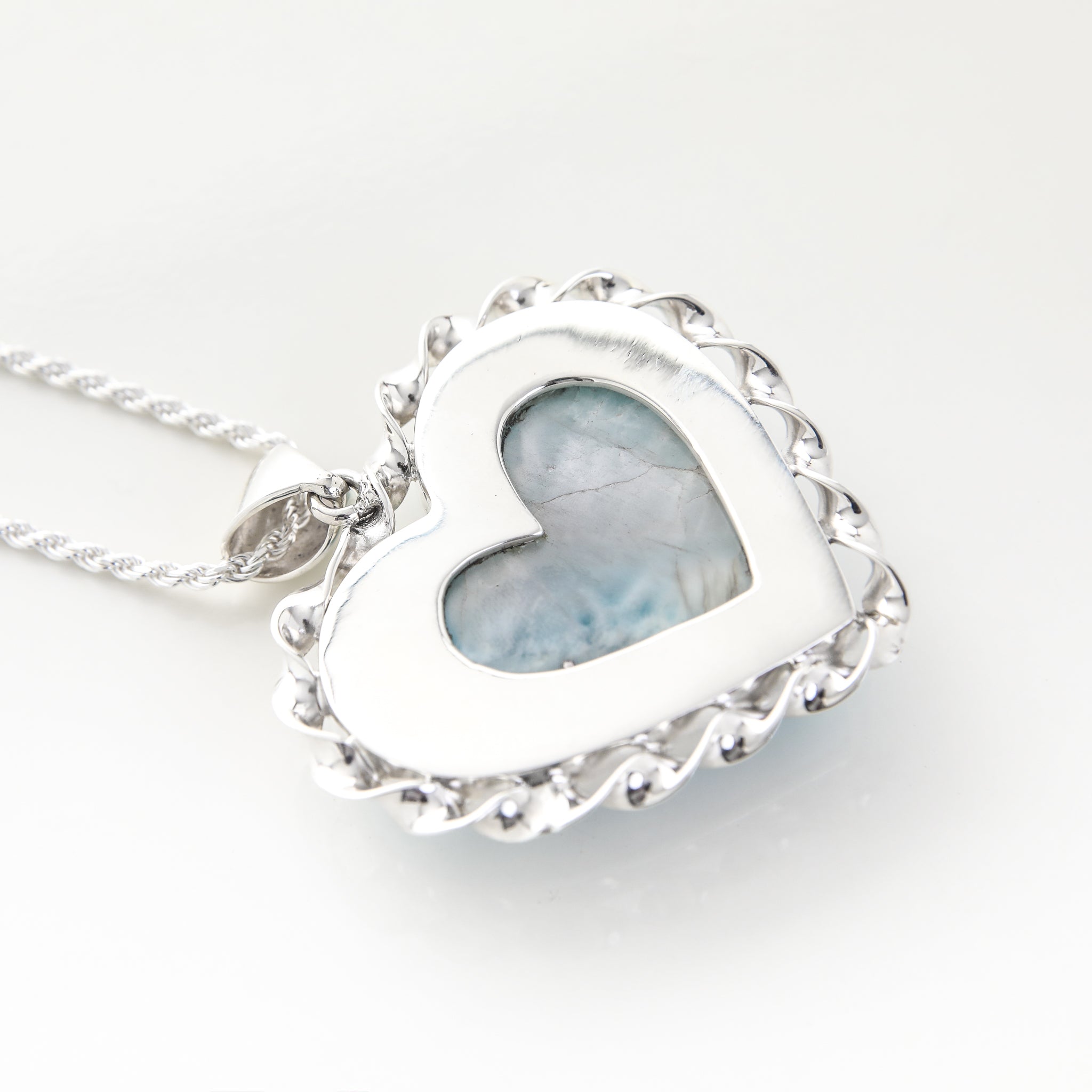Larimar Heart Jewelry Pendant Abigail